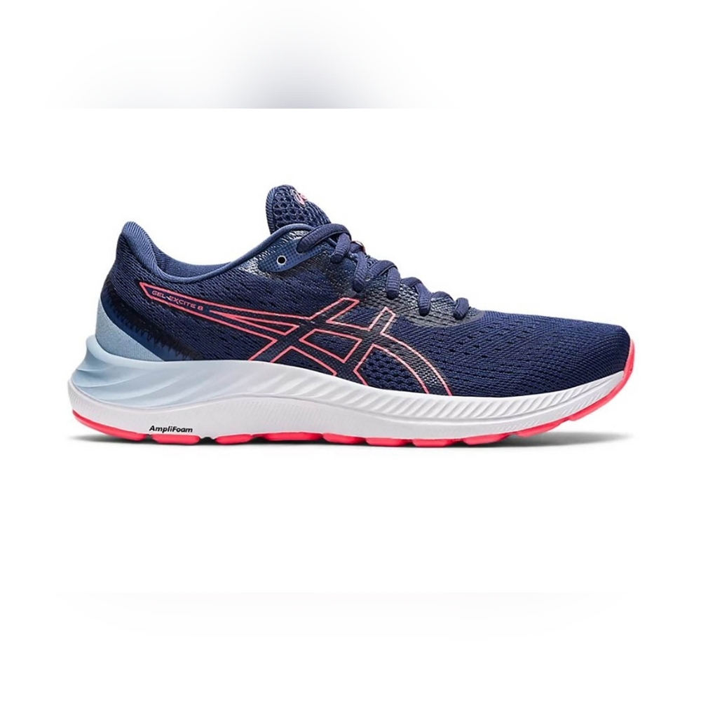 ASICS Women’s Gel-Excite 8 Thunder Blue/Blazing Coral Running Shoes